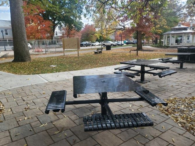 Picnic tables