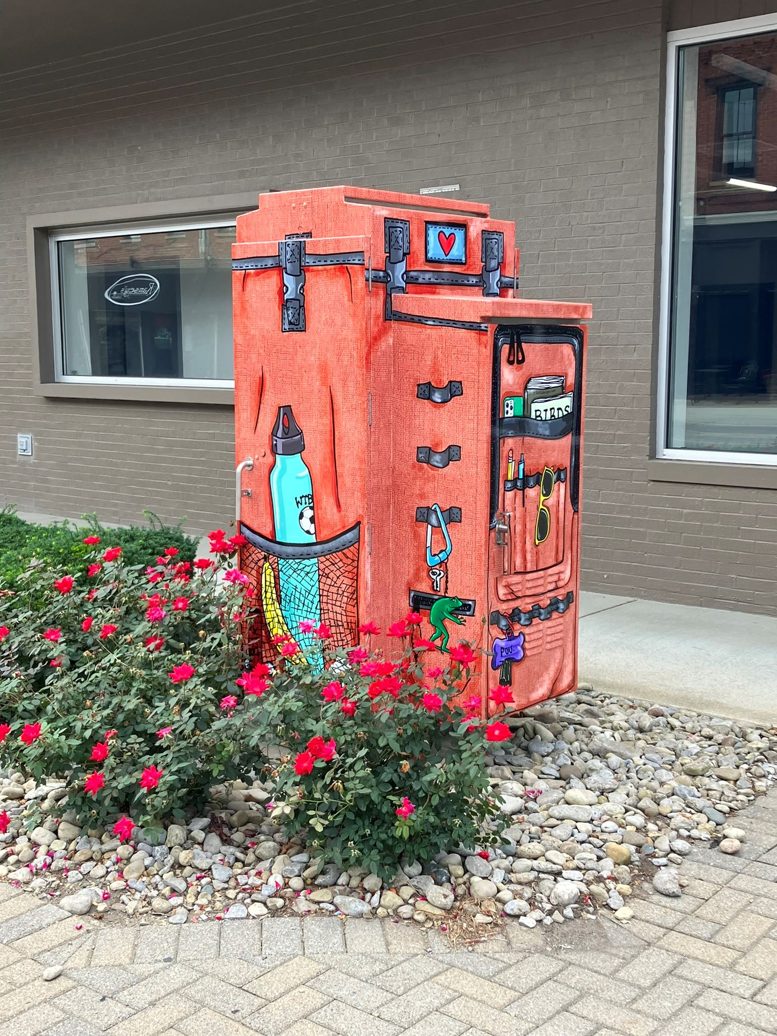 Traffic box with vinyl wrap