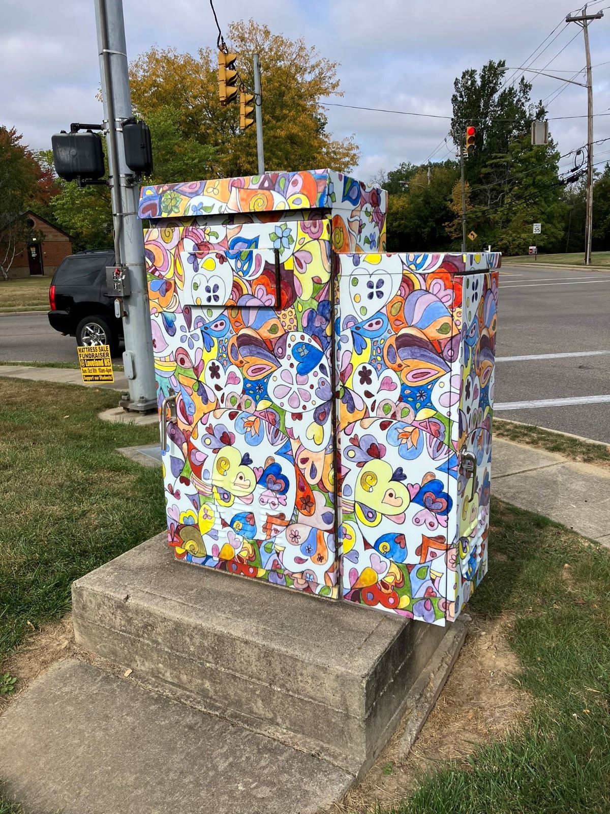 Traffic Box with vinyl wrap